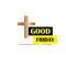 Good Friday  illustration for christian religious occasion with cross . Can be used for background, greetings, banners,