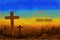 Good friday with jesus christ crucifixion scene background