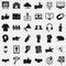 Good gesture icons set, simple style