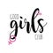 Good Girls Club. Lettering Poster or Card.