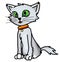 Good grey cartoon cat