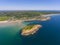 Good Harbor Beach aerial view, Gloucester, MA, USA