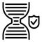 Good health dna icon outline vector. Medicine test