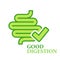 Good healthy digestion vector logo