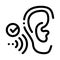 Good Hearing Perception Icon Vector Outline Illustration