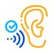 Good Hearing Perception Icon Vector Outline Illustration