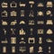 Good house icons set, simple style