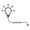 Good idea sign silhouette lamp