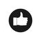 Good, like, thumbs up icon. Vector illustration, flat design