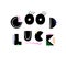 Good Luck hand drawn lettering