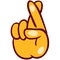 good luck hand gesture emoji