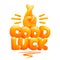 Good luck sign yellow emoji hand with index and middle fingers crossed. 3d cartoon style