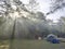 Good morning in camping side,northeast THAILAND