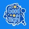 Good Night Sticker Social Media Network Message Badges Design