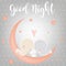 Good night and sweet dreams illustration vector design