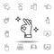 good, perfect gesture outline icon. Set of hand gesturies illustration. Signs and symbols can be used for web, logo, mobile app,