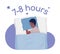 Good-quality sleep 2D vector isolated illustration