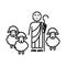 Good Shepherd icon, illustration