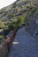 Good stone road with palm trees on the island of Tenerife