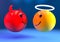 Good versus evil emoji
