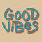 Good Vibes Colorful Retro Poster