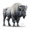 Good View Buffalo Illustration. Generative AI