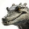 Good View Crocodile Head Illustration. Generative AI