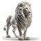 Good View Lion Illustration. Generative AI