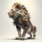 Good View Lion Illustration. Generative AI