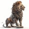 Good View Lion Illustration. Generative AI