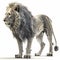 Good View Lion Illustration. Generative AI