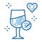 good wine endorsements doodle icon hand drawn illustration