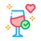Good wine endorsements icon vector outline illustration