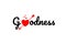 goodness word text typography design logo icon