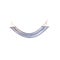 Goods for relaxing in the country - a multi-colored fabric hammock on a white background isolated