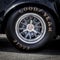 Goodyear racing tire on a vintage sports car