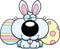 Goofy Cartoon Easter Bunny