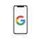 Google app icon logo on iphone screen