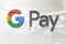 Google pay primary   on iphone realistic texture