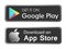 Google play app store icons buttons vector banners for web internet isolated on white background