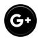 Google plus social media icon button