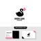 Goose Care Logo Vector Template, Free Business Card Mockup