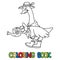 Goose gardener ABC coloring book. Alphabet G