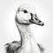 Goose Image: Hyperrealistic Svg Drawing With Clean Lines