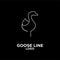 Goose line logo abstract icon design