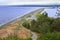 Goose Spit Regional Park Landscape View Comox BC Canada