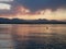 Goose on Standley Lake at sunset
