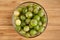 Gooseberries in bowl