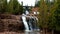 Gooseberry falls state park in Minnesota late autumn near Lake Superior.