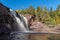 Gooseberry Falls Thunders Downward onto the Rocks Below